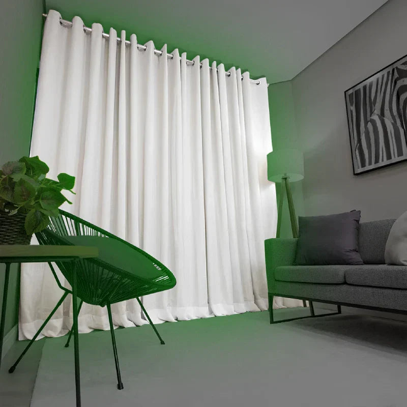 [COMPRE 1 LEVE 2] Kit Cortina Blackout Wave com Voil e Linho + BRINDE: 20 Ilhós Cromados