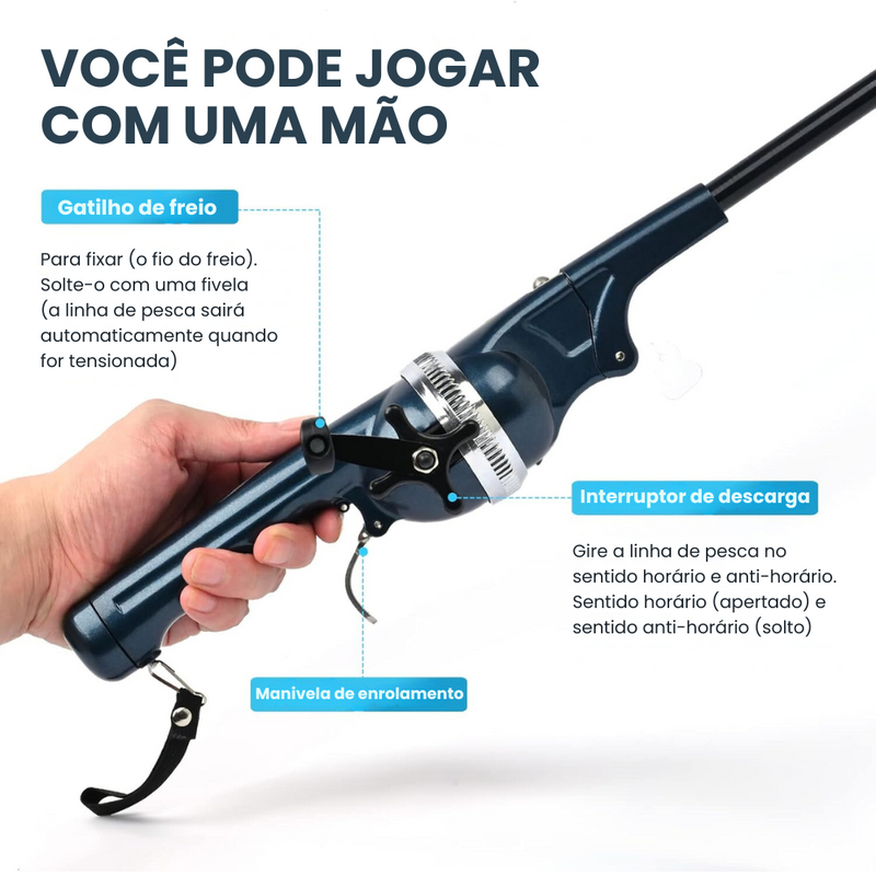 BLISSWILL Torayca Carbon Vara de Pesca Profissional - Portátil e Prática