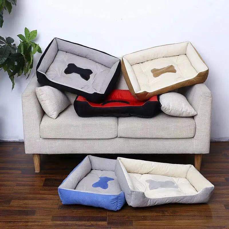 Cama Para Cachorros e Gatos com Cobertor- Sofá/Cama para Pets